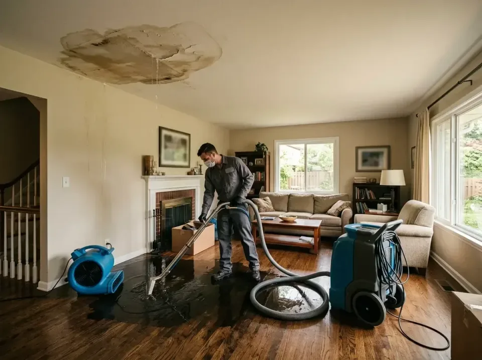 attic-pipe-burst-ceiling-drip-008 — frequently asked questions, Water Damage Restoration & Carpet Care in Farmington, MS